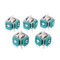 Miniatyrbild 1 av 8: 5-pack 3D Analog Joystick Trådlösa Tummepinnar Sensormodul Reparation Ersättning för NGC-Kontroller, Grön