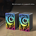 Miniatyrbild 4 av 11: USB-driven datorhögtalare med multi-RGB-belysning, Minihögtalare
