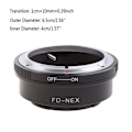 Miniatyrbild 4 av 8: Objektivadapter för FD-objektiv till NEX E-fäste Kamera Passar NEX-5T NEX-6 NEX-7 a3000 a3500 a5000 a5100