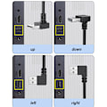 Miniatyrbild 4 av 11: USB 2.0 Förlängningskabel 480Mbps Höger/Vänster/Upp/Ner 90 graders Vinklar Enkel Åtkomst 0.5m - Bend up