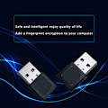 Miniatyrbild 3 av 10: Mini USB-fingeravtrycksläsare Win10 Dongle Filkryptering 360° för Touch-säkerhet