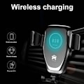 Miniatyrbild 7 av 11: 10W Snabbladdning Trådlös Billaddare, Automatisk Klämmande Bilsfäste Luftventil Bilstelefonhållare för Mobiltelefon Black