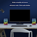 Miniatyrbild 6 av 11: USB-driven datorhögtalare med multi-RGB-belysning, Minihögtalare