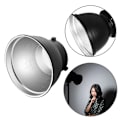 Miniatyrbild 2 av 7: 18cm Standard Reflektordiffusor för Bowen Mount Studiobelysning Blixt Standard Reflektoröverdrag Lampskärm Tallrik