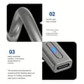 Miniatyrbilde 2 av 7: Hurtiglading Type C hunn til WiiU strømkabel 12 cm med LED strømstatus