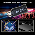 Miniatyrbild 4 av 11: 5-PIN Trådlös MIDI-adapter med låg latens MIDI Gitarrsystem Mottagare Sändare Black
