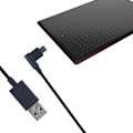 Miniatyrbild 2 av 11: USB-datakabel för synkronisering och laddning, strömförsörjningskabel för Wacom digitala ritplattor CTL472 672 4100 6100 490 690