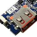 Pikkukuva 7 / 7: Type C USB 5V 2.4A Kaksois-USB Boost Akun Latauslevy Kannettavat Virtapankit