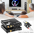 Miniatyrbild 2 av 10: 192KHz DAC Digital-till-analog-omvandlare Volymkontroll Digital Optisk Koaxial till Analog Stereo L/R RCA 3,5 mm Adapter