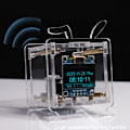 Miniatyrbild 4 av 11: WiFi Klockmodul OLED Display DIY Tid Datum Temperatur Luftfuktighet Väderprognosindikator DC5V Klocka