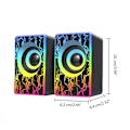 Miniatyrbild 5 av 11: USB-driven datorhögtalare med multi-RGB-belysning, Minihögtalare