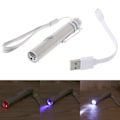 Miniatyrbild 3 av 11: 3 i 1 Multifunktionell LED Laserlampa Infraröd USB Uppladdningsbar UV Ficklampspenna