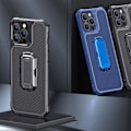 Miniatyrbild 4 av 11: Telefonfodral Stötsäkert för Skal med Hållare Slitstarkt Telefonskydd Blue iPhone 13