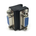 Miniatyrbild 1 av 5: VGA Höger Vinkel 15 Hon till 15 Hon 90° Adapter för Projektorer LCD