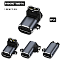 Miniatyrbild 3 av 11: Smartwatch USB C Laddningsomvandlare Adapter för 7/7X/5S/6/6X Klocka Snabb Laddningskontakt null - Side bend