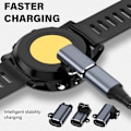 Miniatyrbild 2 av 11: Hona till 4-Pin Hane Laddningsadapter Reparation för 7 6 5 7X 6X Klocka Svart null - Elbow