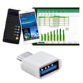 Miniatyrbillede 4 af 9: 1 par TypeC til USB-adapter Interfacekonvertering Datatransmission Opladningskonvertering til mobiltelefoner og tablets White