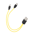 Miniatyrbild 1 av 10: Effektiv laddningslösning för flera enheter Hane USB till Hane Typ C Snabbladdningssladd Strömkabel Snabbladdningskabel One for two