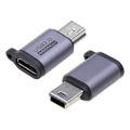 Miniatyrbild 5 av 8: Usb-C till Micro USB Adapter Typ-C Hona Till Micro Usb Hane Konverterare Kontakt null - Type C to Mini USB