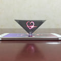 Miniatyrbild 6 av 11: Universal Smartphone 3D Hologram Display Stativ Projektor Pyramid Personlig Underhållning