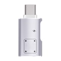 Miniatyrbild 1 av 10: USB C & USB till USB A Adapter med 15W Laddningsport USB A Typ C Hona till USB C Hane OTG Adapter Dataöverföringsadapter Silver