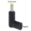Pikkukuva 9 / 10: Type C - DC 5.5x2.1mm liitin virtalataussovitin latauslaite