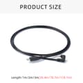 Pikkukuva 5 / 8: USB C Suora pää - 180 asteen USB C -kaapeli Type C -datan synkronointijohto, musta 1m