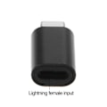 Miniatyrbild 8 av 10: för Lightning hona till hane Adapter för laddning, kan inte överföra data för telefon för Ipod Tillbehör Black