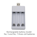 Miniatyrbild 7 av 7: Universal USB-utgångs Batteriladdare 3-slotsadapter för AA AAA Batterier