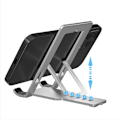 Miniatyrbild 3 av 6: Telefonhållare Fällbar Mobiltelefon Tablet Stativ Universellt Fäste Vinkel Justerbar Lazy Bracket Smartphone Dock Support