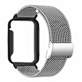 Pikkukuva 3 / 3: Xiaomi Smart Band 8 Pro:lle Metalli Milanese -ranneke mustalla kellokotelolla Silver Xiaomi Smart Band 8 Pro