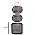 Miniatyrbilde 2 av 5: Erstatningsgelputer, 3 stk. elektrode pads, oppdaterte elektrode kropp pads, gel lim, kompatibel med abdominalbelte.