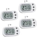PCS Digital Kylskåpstermometer, Digital Frysetermometer med Krok, Lättläst LCD-skärm, Inspelning