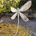 Miniatyrbilde 2 av 5: Hengende Libelle Solfangere Vinduglass Pynt Regnbuemaker Dekor Ornament