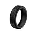 Pikkukuva 1 / 5: Pehmeät silikoniset matkalaukkupyörien suojukset, jotka vaimentavat ääntä ja vähentävät melua liikematkoilla käytettäville matkatavaroille Black 1pcs