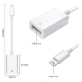 Pikkukuva 9 / 9: iPhone-sovitin USB:lle - USB 2.0 naaris liitäntään Lightning - OTG valkoinen
