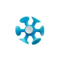Fidget Spinner Sugpropp Roterbar Nyhet Anti-deform Ögonfångande Stresslindring Oförgänglig Finger Dynamisk Föränderlig Gyro Hand Spinner Leksak för Barn Sky Blue