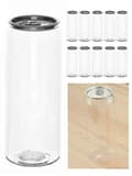 10 st Plastburkar Dryckesflaskor Förseglade Burk Mjölk Te Juice 500ml Burk Med_lock -Sy