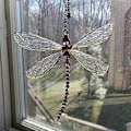 Miniatyrbilde 1 av 5: Hengende Libelle Solfangere Vinduglass Pynt Regnbuemaker Dekor Ornament