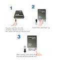 Miniatyrbillede 4 af 5: USB 2.0 til PC ATA PCMCIA Adapter Flash Disk Hukommelseskortlæser Kompakt Konverter