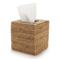 Miniatyrbild 1 av 5: Tissuebox i rotting, fyrkantig, handvävd, 14 x 14 x 14,5 cm, natur