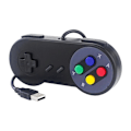 Miniatyrbilde 1 av 3: Retro Gaming Joypads Gamepad Kablet USB Spillkontrollere for SNES Emulatorer Støtte for RaspberryPi Retro USB Kontroller Black