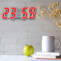 Miniatyrbild 5 av 5: LED Digital Väggklocka med Glödande Nattläge Justerbar Elektronisk Bordsklocka Väggklocka Dekoration Vardagsrum LED-Klocka [dB} Röd Red
