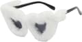 Solbriller Dame Halloween Solbriller Gotisk Goth Halloween Tilbehør Fest Samling Solbriller For Kvinner Og Jenter White