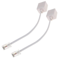 Pikkukuva 3 / 4: 2 kpl Rj11 - Rj45 -sovitin Puhelin Ethernet-sovittimeen Puhelin Ethernet-kaapeliin [HSfF]