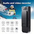 Pikkukuva 3 / 4: L8 Mini Kamera Video Ääninauhuri HD 1080P Konferenssi Ulkoilu Urheilu Loop-tallennus Videokamera Lavalier-kamera Magneettinen Takakiinnike Camera with 16GB card