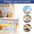 Miniatyrbild 3 av 5: 4-delade mätkoppar i plast med handtag, 100 ml köksmätkoppar, transparenta mätkoppar, precisionsmätkoppar