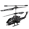Miniatyrbillede 4 af 5: Helt Ny Fjernstyret Helikopter, 3,5 Kanaler RC Drone Helikopter med LED Lys Nat Black