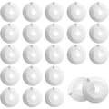 30 radiatorrosetter, kompatible med radiatorrør fra 14 til 29 mm, justerbare rosetter til vægmonterede radiatorrør, hvid