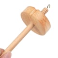 Miniatyrbillede 4 af 5: Drop Spindel Top Whorl Garn Spinner til Hækling Spindehjul til Garnfremstilling Håndskåret Træ Sp